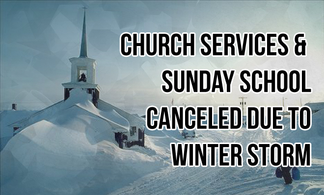 Sunday Morning Services Cancellation