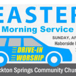 EasterCommunityDriveInWorship stockton